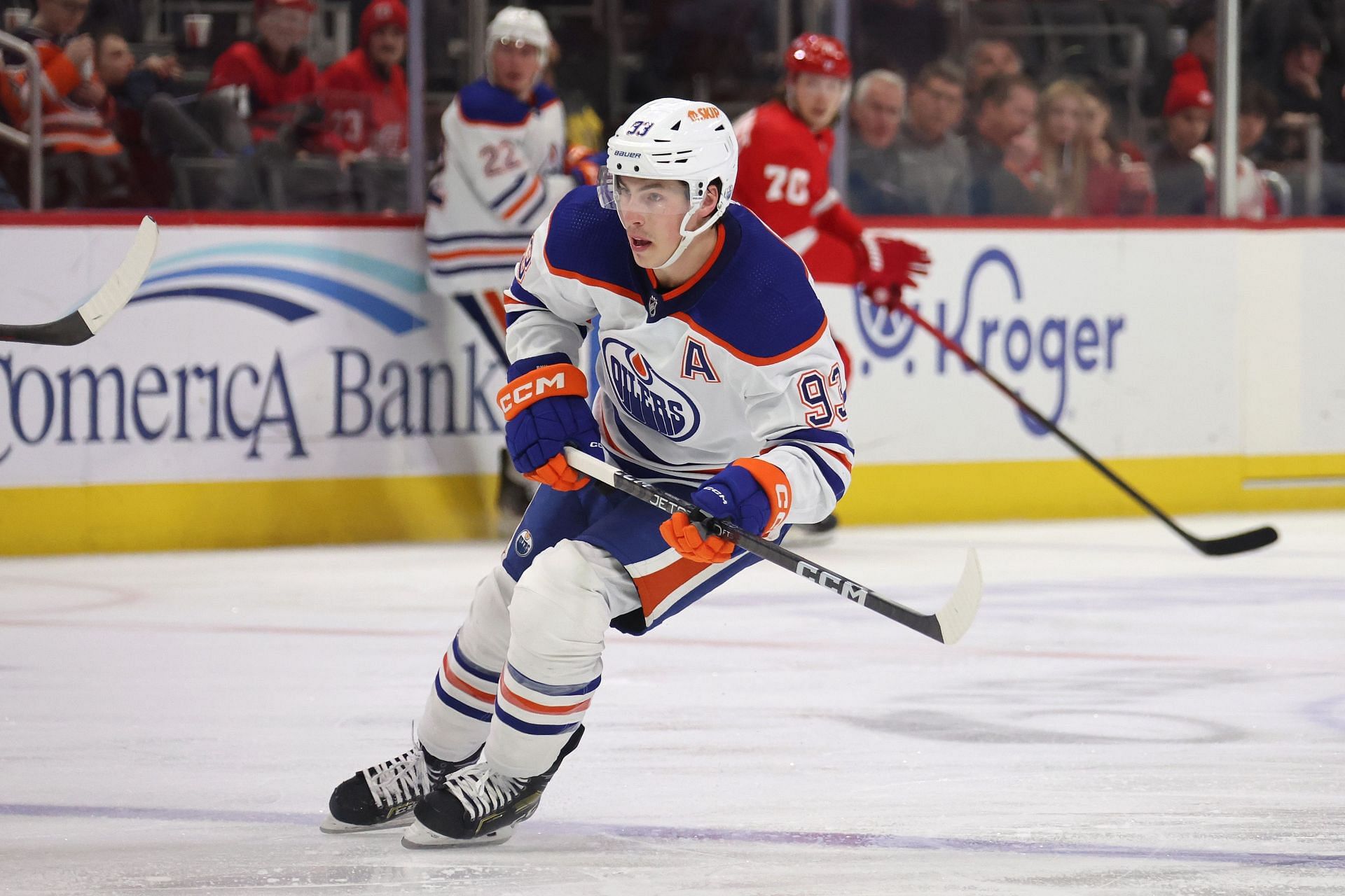 Edmonton Oilers v Detroit Red Wings